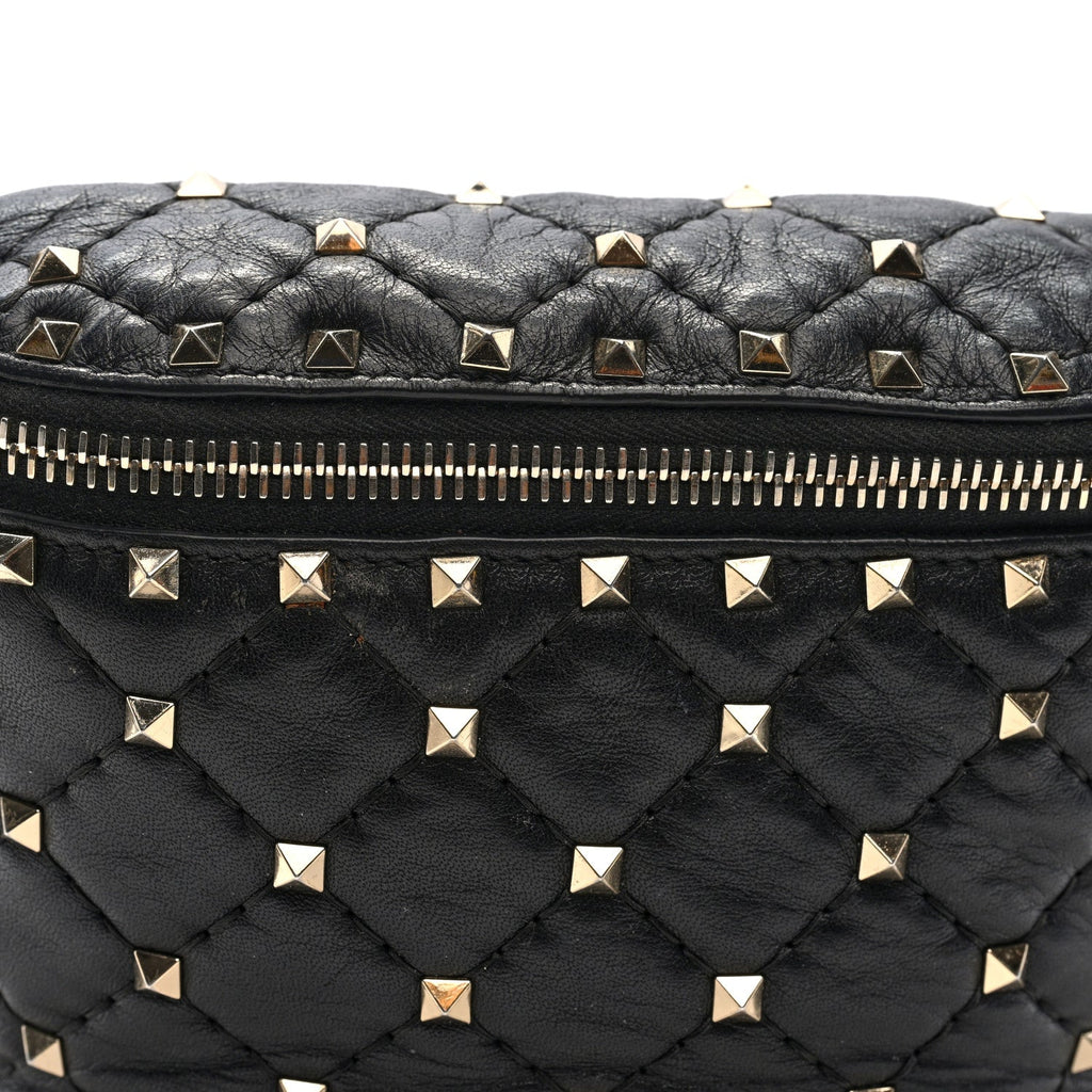 Nappa Rockstud Spike Belt Bag 95 Black