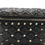 Nappa Rockstud Spike Belt Bag 95 Black