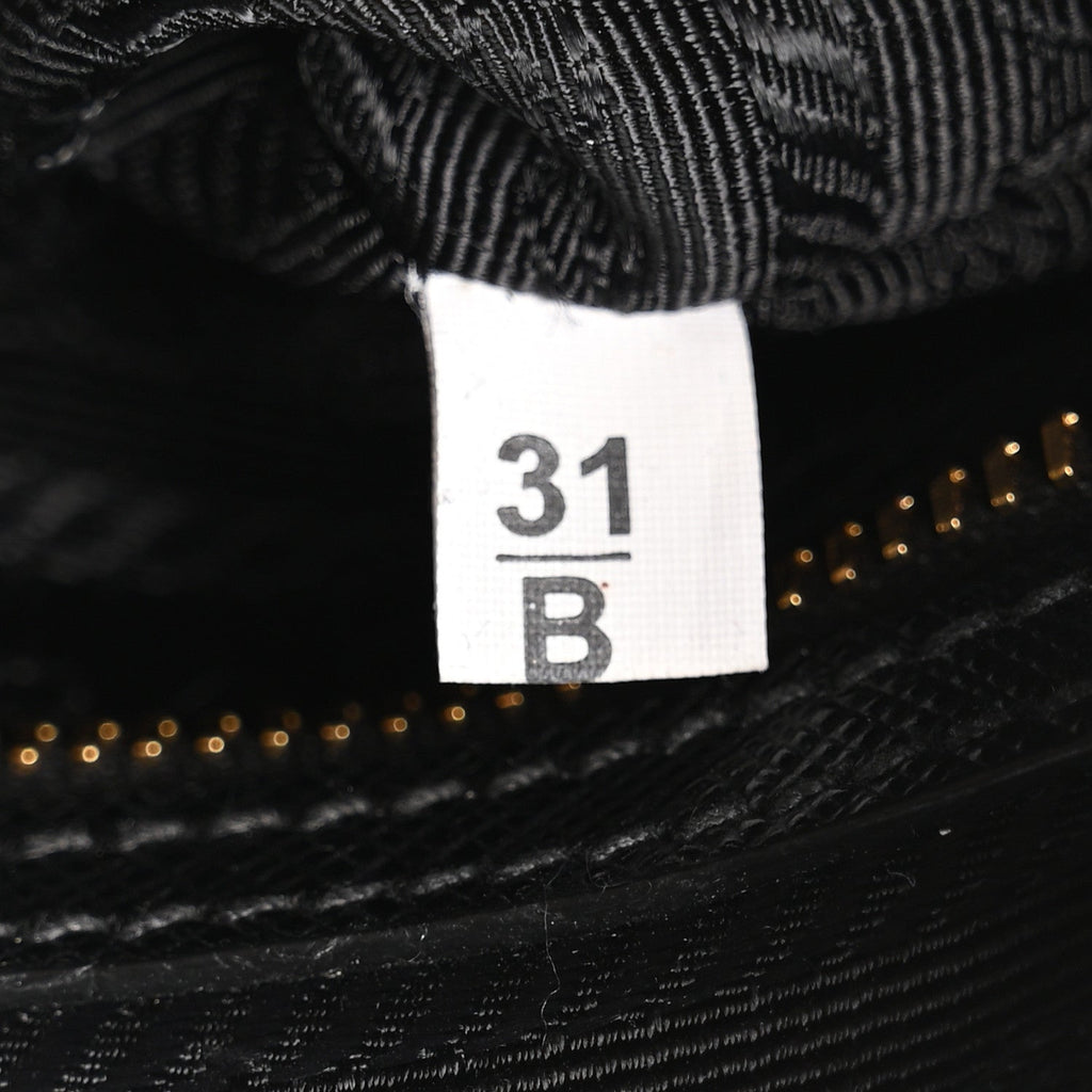 Saffiano Lux Mini Boston Crossbody Bag Black