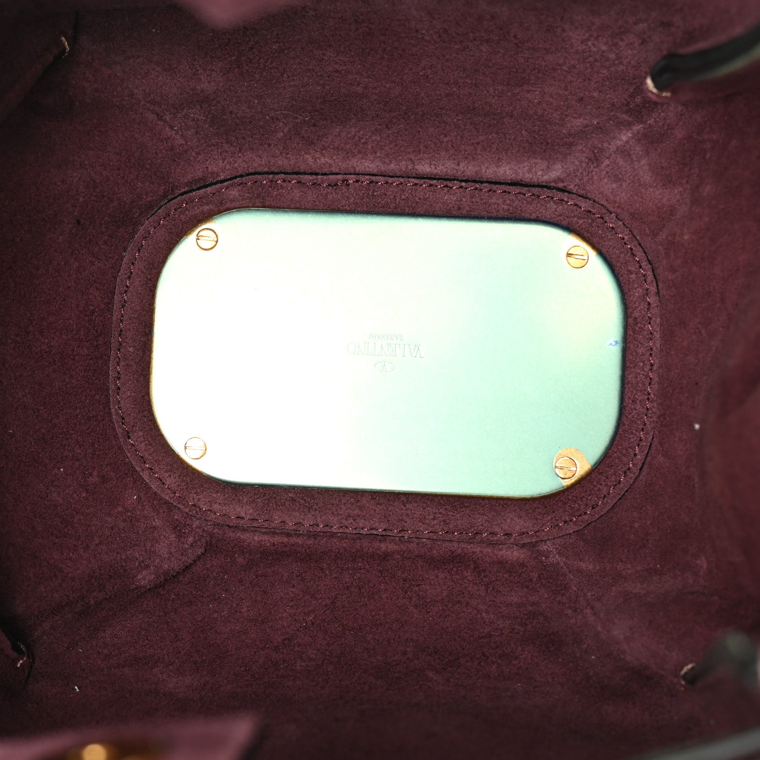 Vitello Ayers VLogo Bucket Bag Rose Cannelle