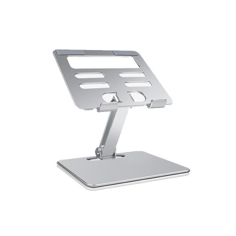 Tablet Stand Holder For Desk Dual Rod Support Aluminum Desktop Tablet Holder Adjustable Foldable Dock Multi-Angle Riser Compatible With Ipad Pro 12.9; 9.7; 10.5; Ipad Air Mini 4 3 2 Silver