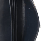 Oblique Saddle Chain Long Wallet  Blue