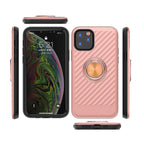 Apple Iphone 11 Pro Case With Ring Holder In Rose Gold