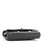 Smooth Calfskin Small Bel Air Clutch On Strap Grey