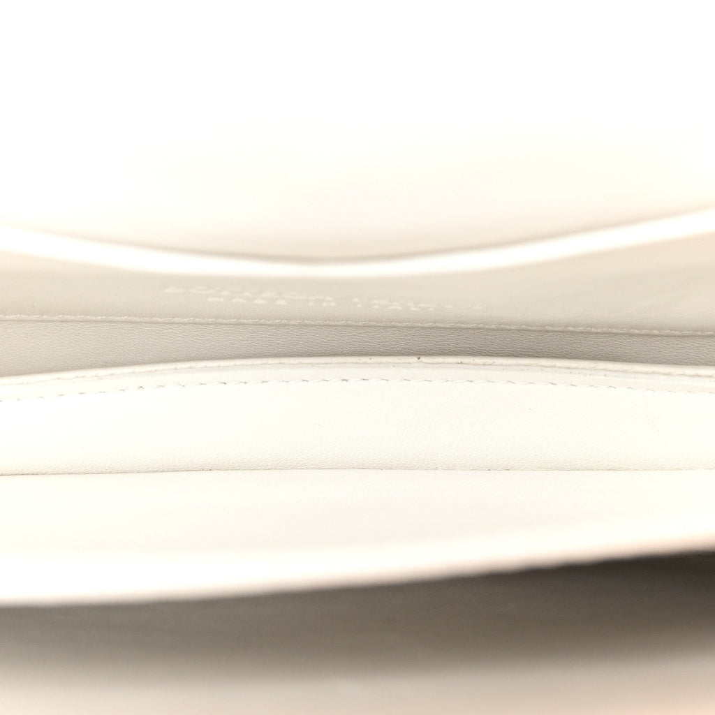 Calfskin Mount Envelope Bag White