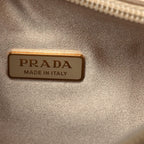 Satin Crystal Mini Re-Edition 2000 Bag Platino