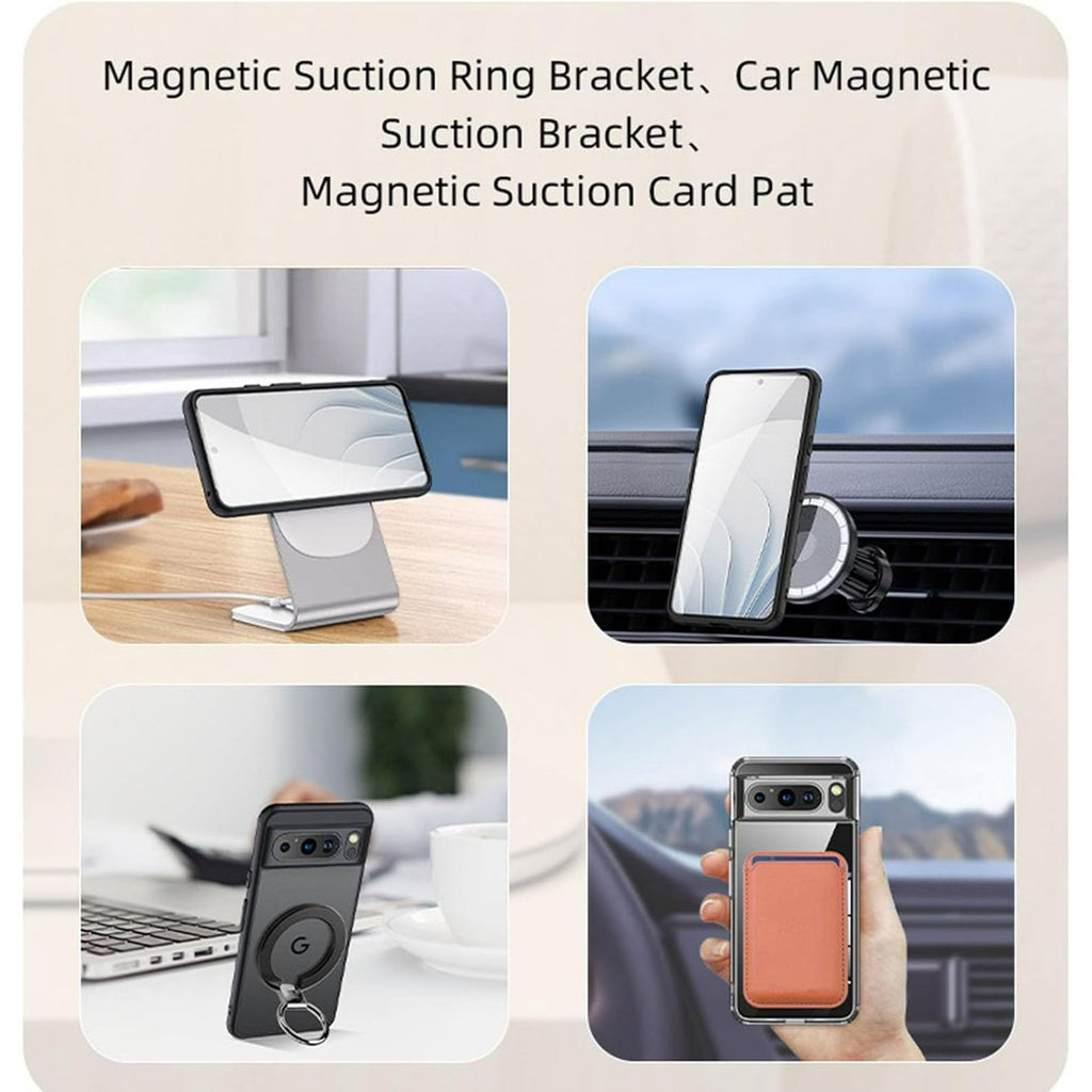 Entronix Bundle Compatible with Pixel 9 Pro XL - [Magnetic] Clear Case & 1 Clear Screen Protector