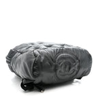 Nylon Embossed Small Doudoune Backpack Grey
