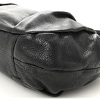 Vitello Daino Shoulder Bag Black