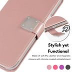 Entronix Case Compatible with iPhone 17 Pro Max - Foldable Leather Wallet, Card Holder & Lanyard