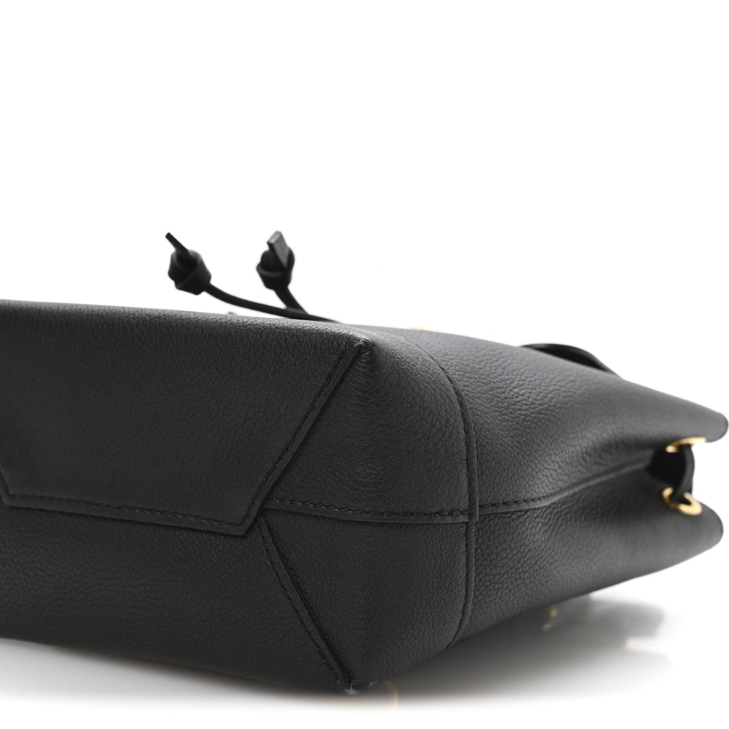 Calfskin Lockme Mini Backpack Black