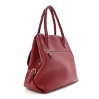 Pebbled Calfskin East West Fiamma Bag Red