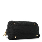 Tessuto Nylon Chevron Catena Bag Black