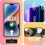 Movo Wireless Mini DI Duo Ultra Compact Wireless Lavalier Microphones for iPhone
