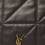 Lambskin Matelasse Monogram Large Jamie 4.3 Dark Sweet Chocolate