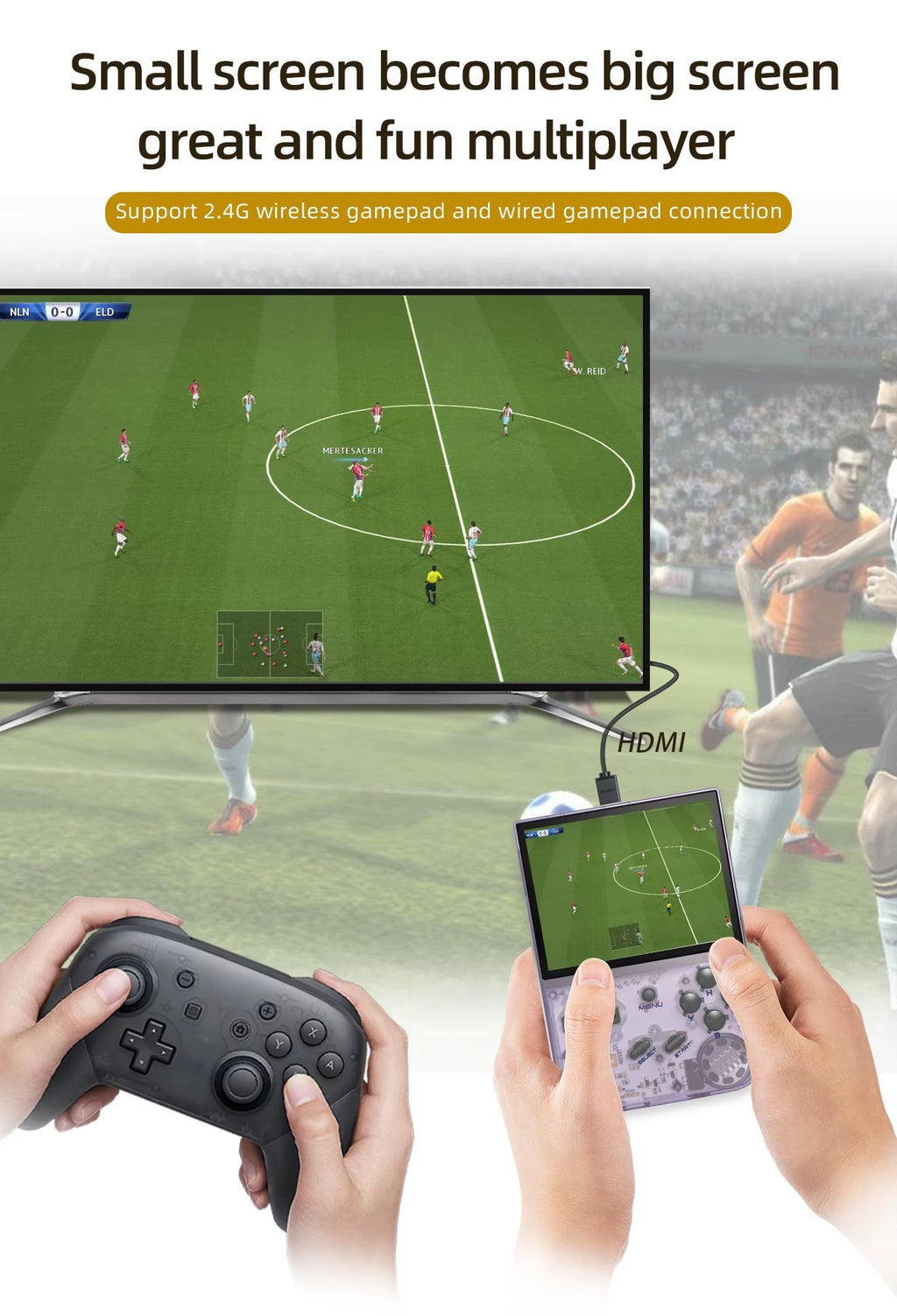 RG35XX Retro Handheld Game Player Built-In 64G TF 6000+ Classic Games Linux Garlicos Portable for Travel Kids Gift