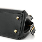 Supple Calfskin Small Madrid Bag Black