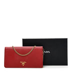 Saffiano Metal Oro Mini Bag Fuoco