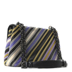 Nappa Striped Small Olimpia Black Multicolor