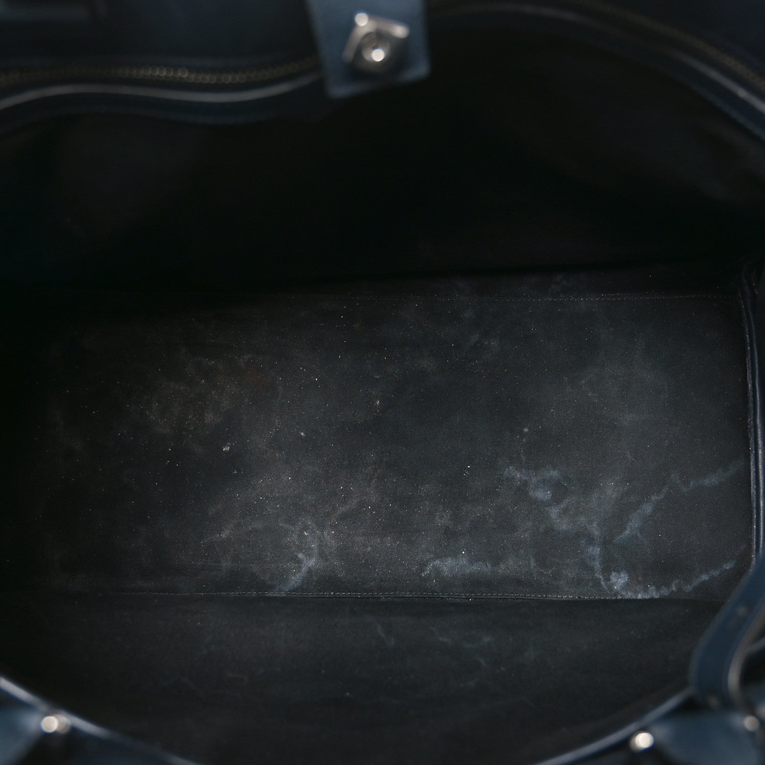 Felt Calfskin Oversized Iris Weekend Bag Midnight