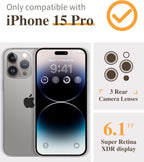 Entronix Case Compatible with iPhone 15 Pro - [6 Slot Card Holder] Slim Leather Wallet