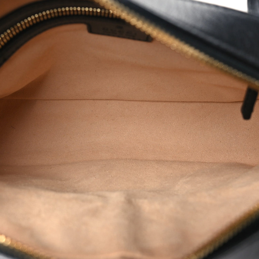 Textured Calfskin Small Horsebit 1955 Shoulder Bag Black
