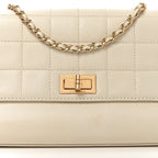Lambskin Chocolate Bar Accordion Mademoiselle Ivory
