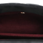 Velvet Crystal Quilted Extra Mini Coco Handle Flap Black