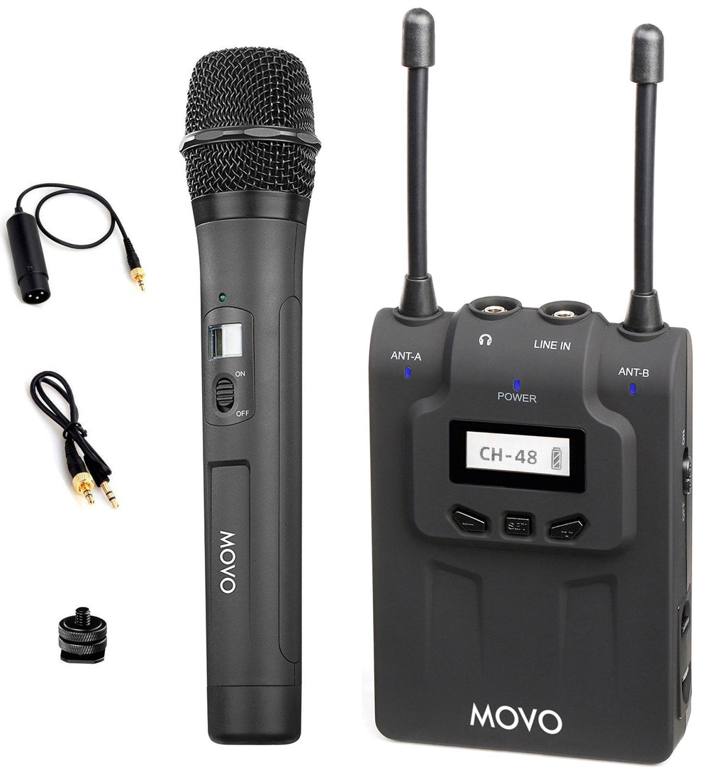 Movo WMIC80 UHF Wireless Handheld Microphone System