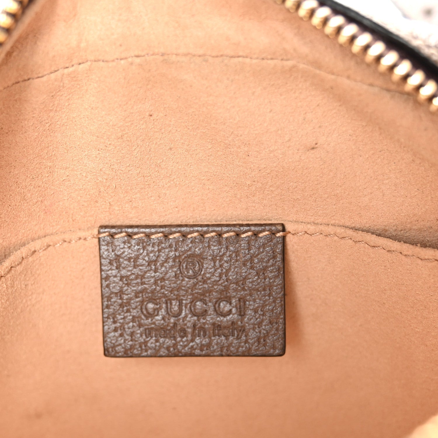 GG Supreme Monogram Web Mini Ophidia Shoulder Bag Brown