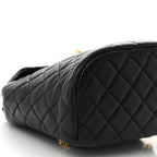 Lambskin Quilted Mini Urban Spirit Backpack Black