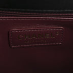 Caviar Quilted Small Coco Handle Flap Black