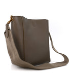 Soft Grained Calfskin Small Sangle Bucket Bag Taupe