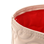 Nappa Embossed East West Cabata Tote Leche
