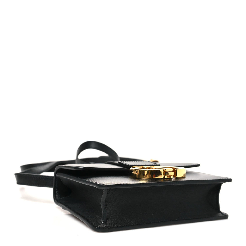 Smooth Calfskin 30 Montaigne Flap Bag Black