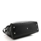 Vitello Seta Snakeskin Crocodile Monster Eyes Medium Peekaboo Iconic Satchel Black Girasole