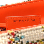 Tweed Medium Lady Dior  Orange Multicolor