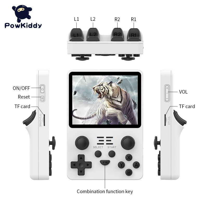 RGB20S Handheld Game Console 80Gb  Retro Open Source System RK3326 3.5-Inch 4:3 IPS Screen Children's Gifts