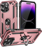 Entronix Case Compatible with iPhone 15 Pro Max - Dual-Layer Guard Gripstand