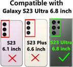 Entronix Case Compatible with Galaxy S23 Ultra - Triple-Layer Heavy Duty Protection