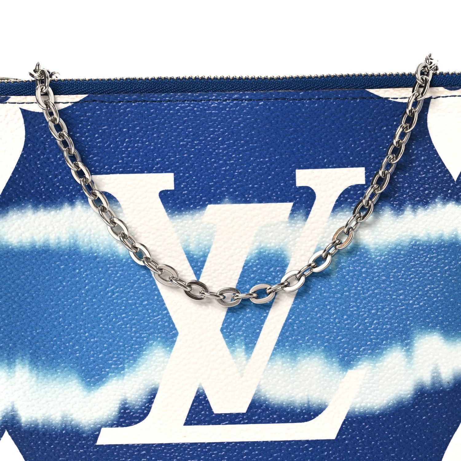 Monogram Giant Escale Double Zip Pochette Blue