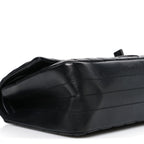 Aged Calfskin Chevron Quilted 2.55 Reissue 225 Flap So Black