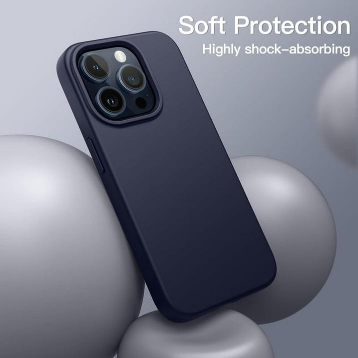 Entronix Bundle Compatible with iPhone 16 Plus - Liquid Silicone Case, 1 Clear Screen Protectors & 1 Camera Lens Protectors