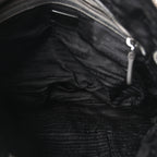 Metallic Nappa Gaufre Messenger Tote Argento