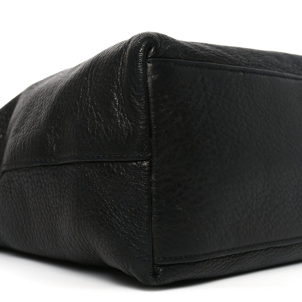Vitello Daino Tote Black
