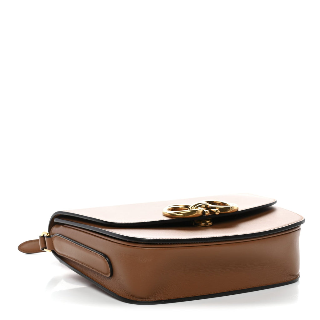 Calfskin Trapezio Crossbody Brown