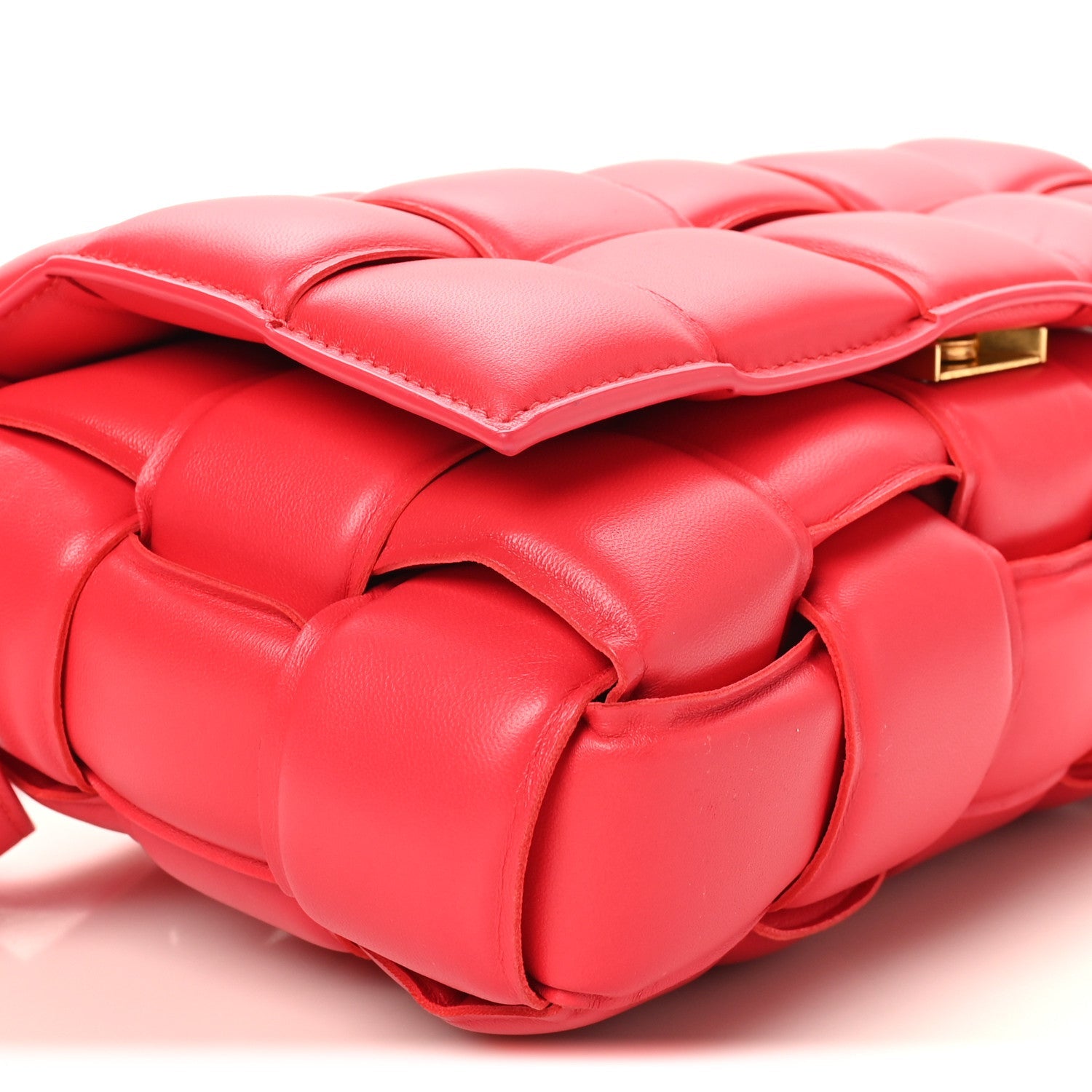 Nappa Maxi Intreccio Padded Cassette Crossbody Bag Firework