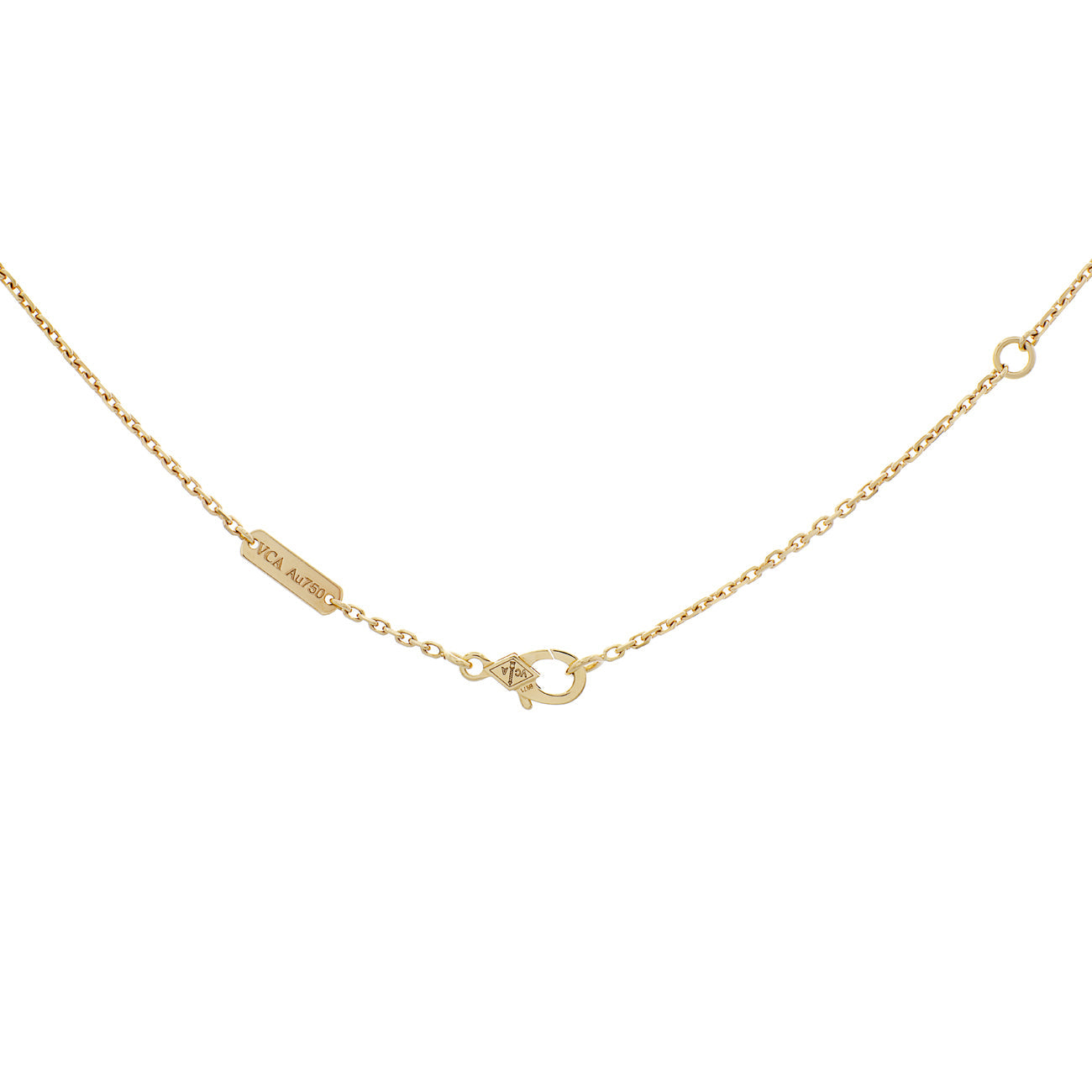 Van Cleef & Arpels Vintage Alhambra Anhänger aus 18 Karat Gelbgold & Onyx