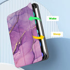 SAHARA - Inspire Series Purple Marble Folio Case - iPad Mini (6th Generation)