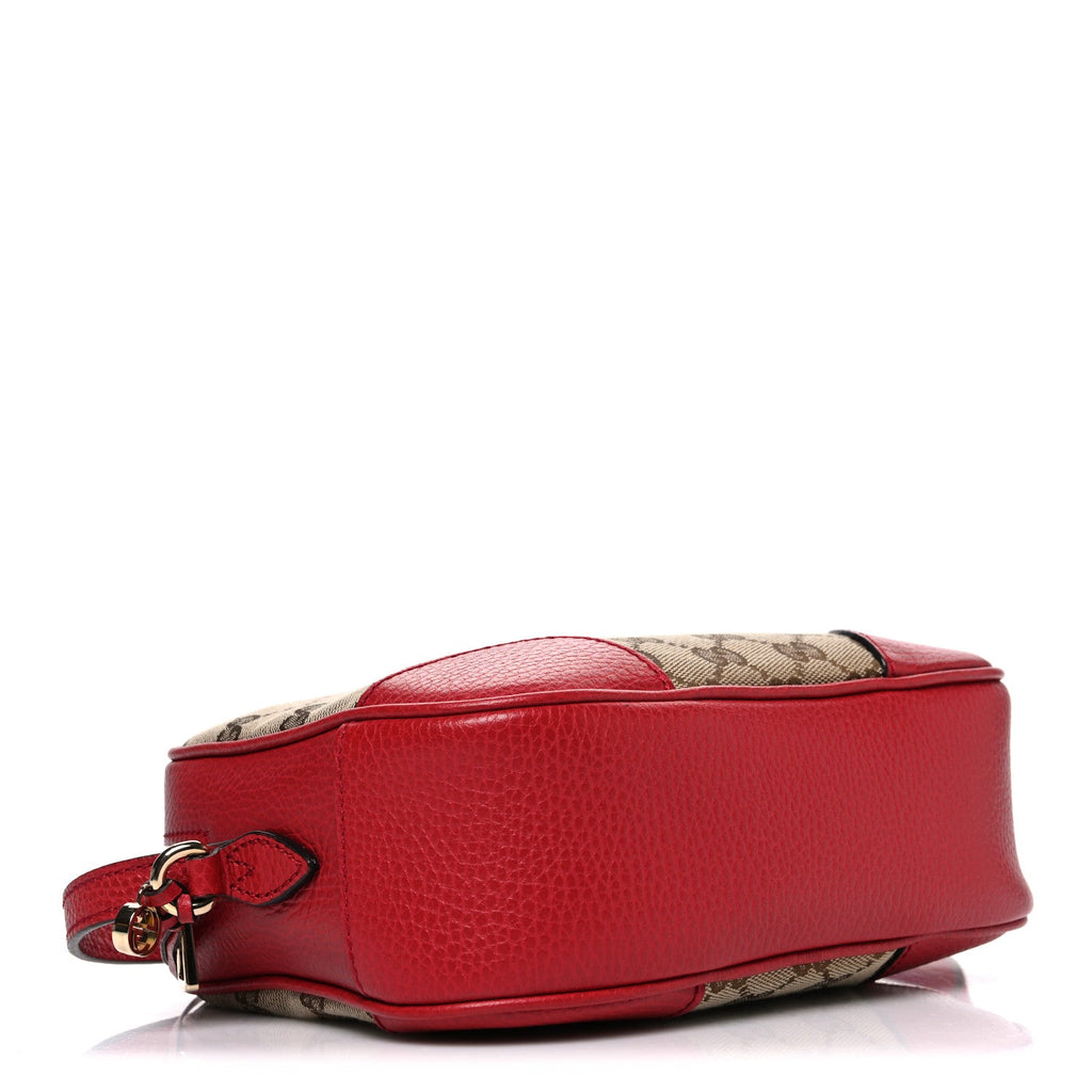 Monogram Mini Bree Messenger Bag Red